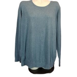 Bonobos Teal Striped Casual Pullover Size XXL